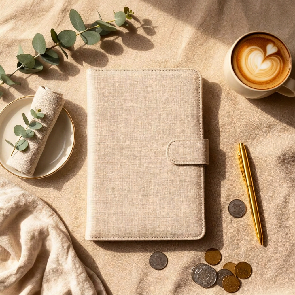 Linen Beige Folio Wallet