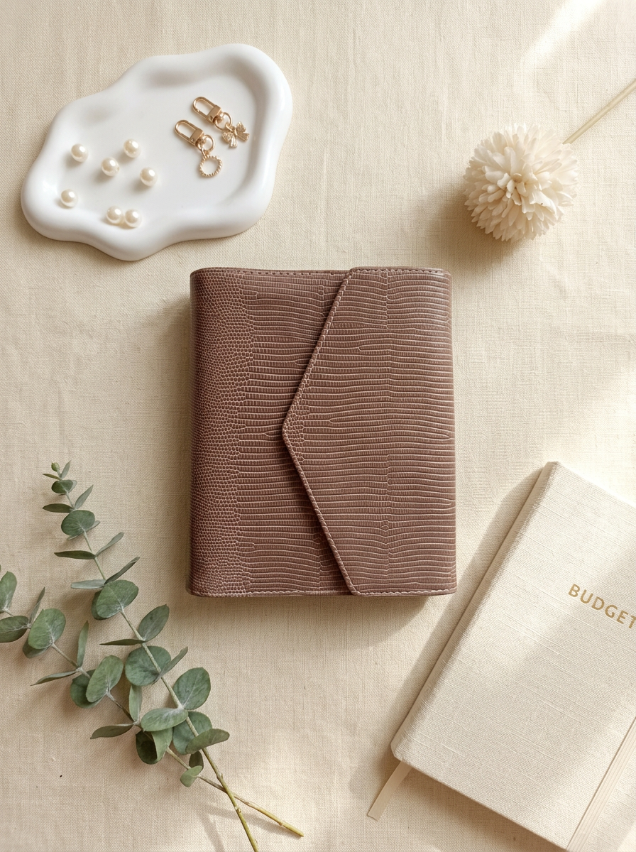 Cocoa Textured Cash Wallet