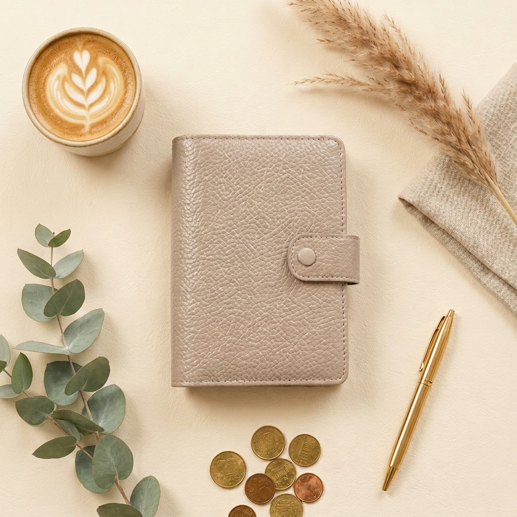 Taupe Snap Budget Binder